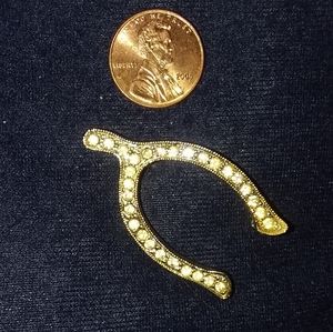 Beautiful Vtg. Wishbone Brooch
